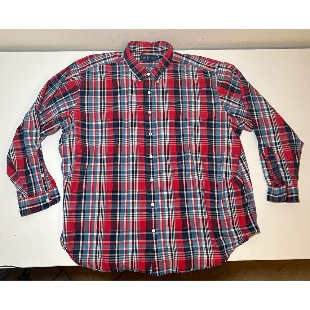 Ralph Lauren Polo Multicolor Plaid Button Down Shirt | Classic Fit | 3XB